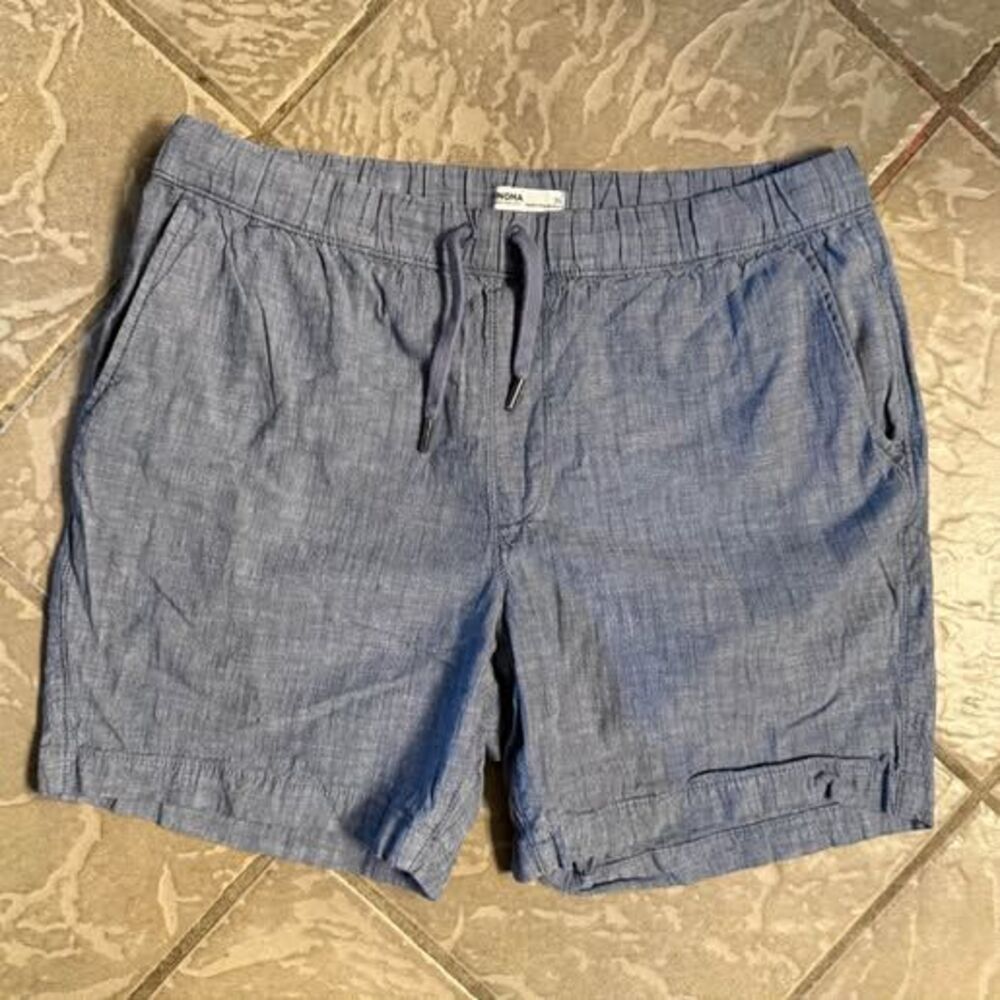Sonoma Mens Chambray Drawstring Shorts size 36/large